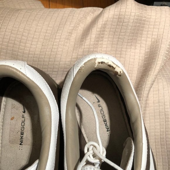 Nike Golf men leather shoes white and brown 10 1/2 main image 7